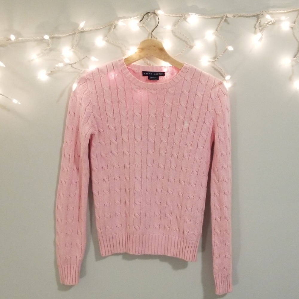 R.L Pink classic sweater